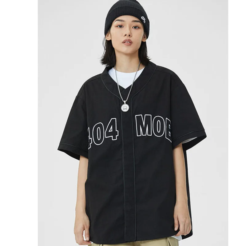 

YICIYA 2021 top summer baseball shirt short-sleeved female ins loose Korean men and women half-sleeved shirt top female t shirts