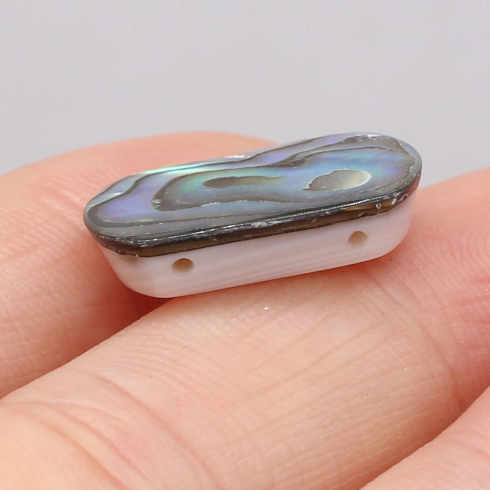 

New Arrival Abalone Shell Beads Reiki Heal Rectangle Punch Bead for Trendy Jewelry Making DIY Necklace Bracelet Gift