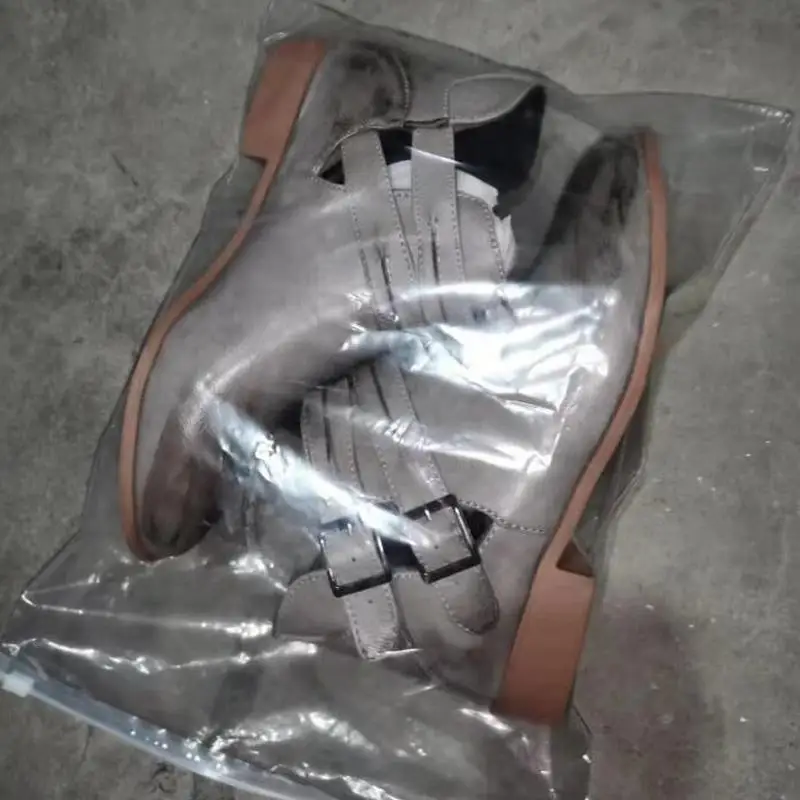 Женские ботильоны большого размера на низком каблуке туфли лодочки с пряжкой