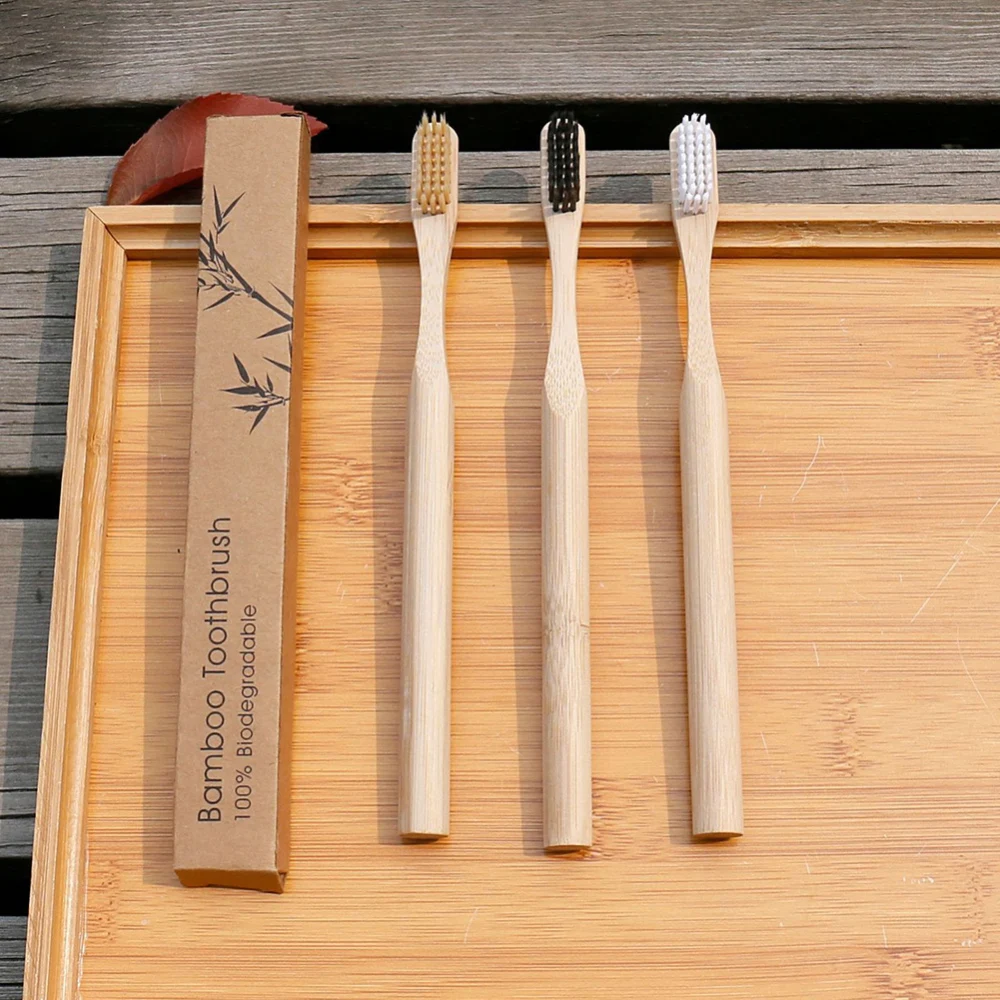 Мягкие щетинки бамбуковые зубные щетки экологичный уход за полостью рта зубная