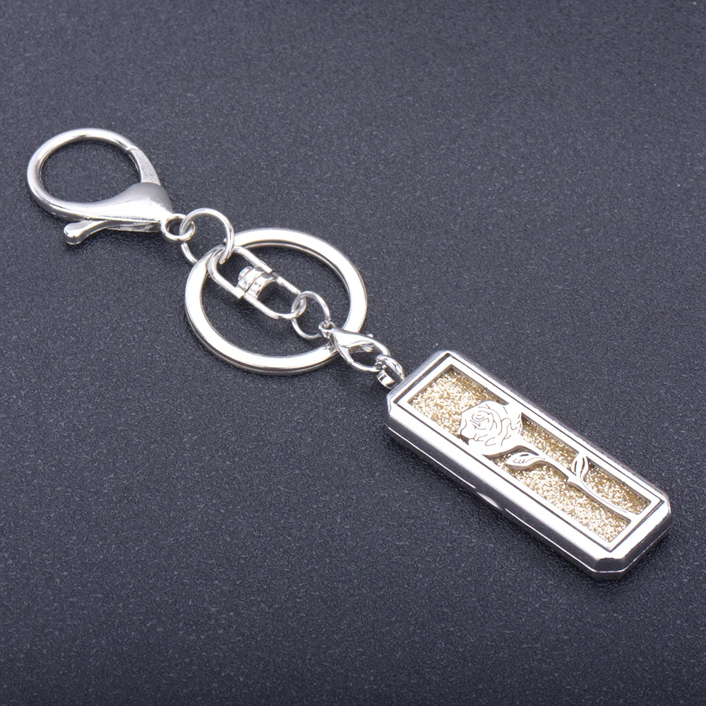 10 шт./лот прямоугольное дерево ароматерапия эфирное масло диффузор брелок духи