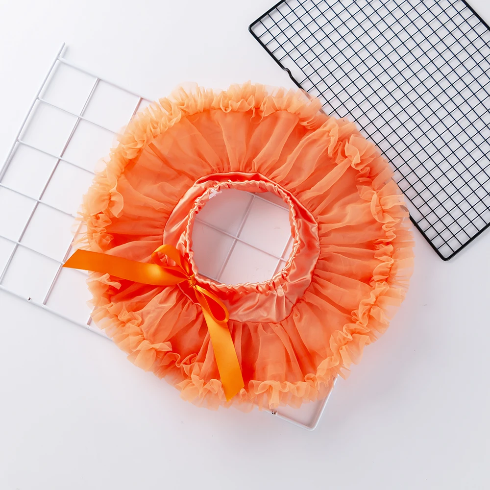 2020 Хэллоуин вечерние юбка с оборками для маленьких девочек Юбка пачка Сверкающая