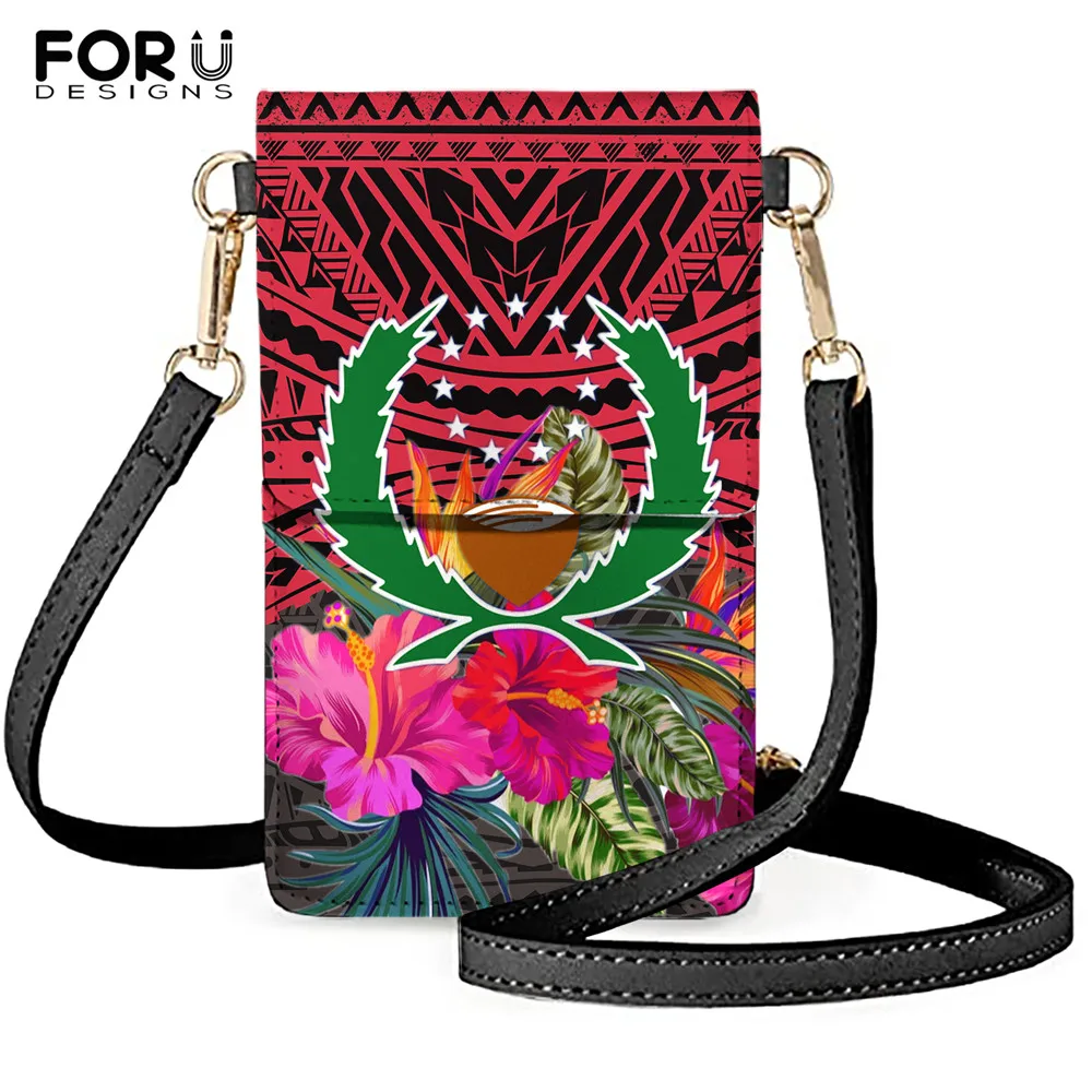 

Роскошная сумка FORUDESIGNS из искусственной кожи для женщин, полинезийское племя и винтажная женская сумка через плечо в стиле понпей