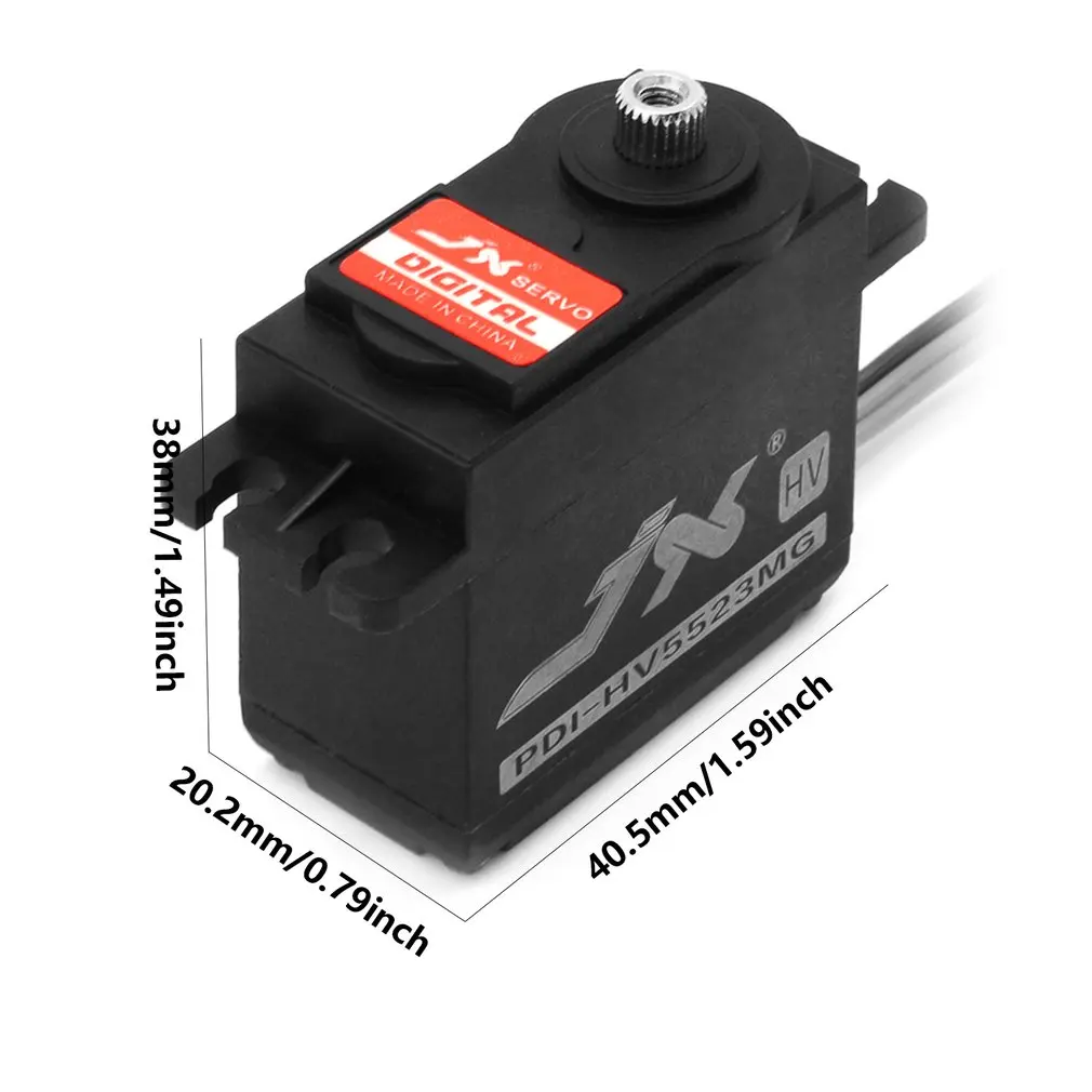 

JX Servo PDI-HV5523MG 23KG 8.4V 0.16 Sec Metal Gear Standard Servo For 1:8 1:10 RC Car Robot Airplane Spare Parts