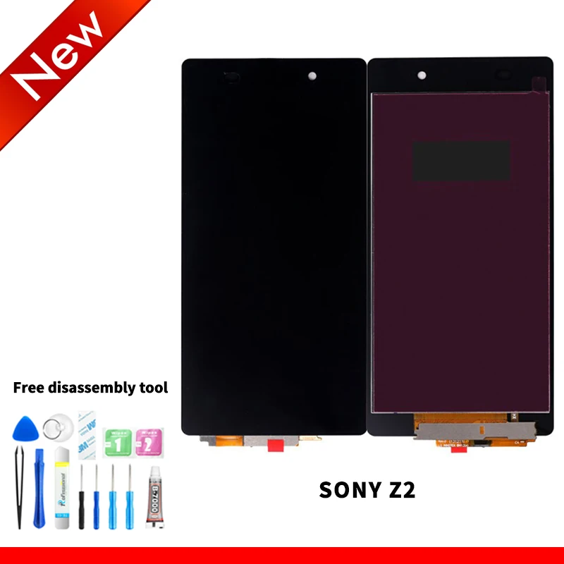 

AAA +++ дисплей для Sony Z2 D6502 D6503 ЖК-дисплей аксессуары дигитайзер сенсорный экран замена/Бесплатные инструменты
