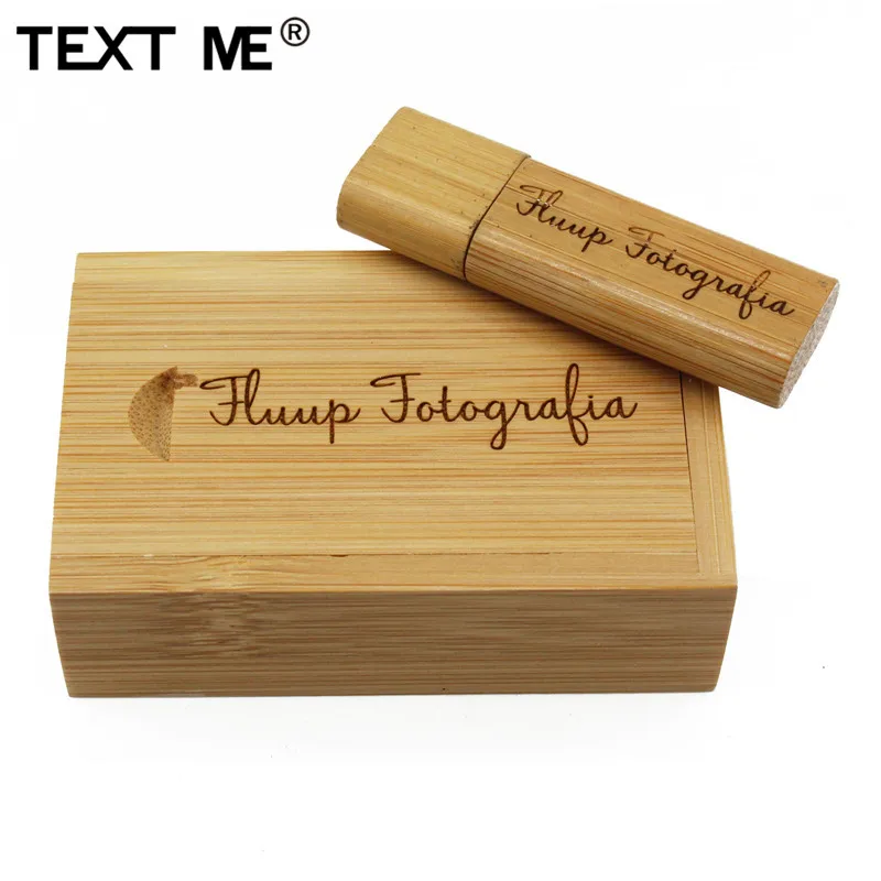 Флэш накопитель TEXT ME (заказ 5 шт. с бесплатным логотипом) кленовый деревянный 64 Гб