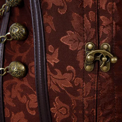 Женский корсет в стиле стимпанк бюстье парча сексуальные готические панковские