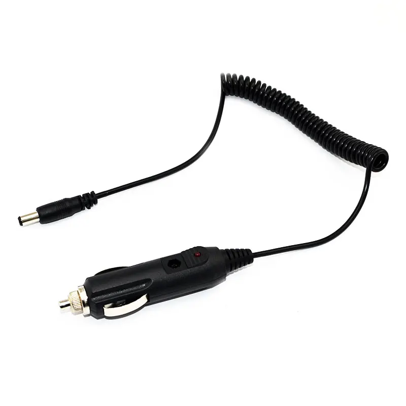 DC 12V Car Charger Charging Cable Spring Cord Line for Baofeng Two Way Radios Walkie Talkie UV-5R 5RE PLUS UV5A+ | Автомобили и