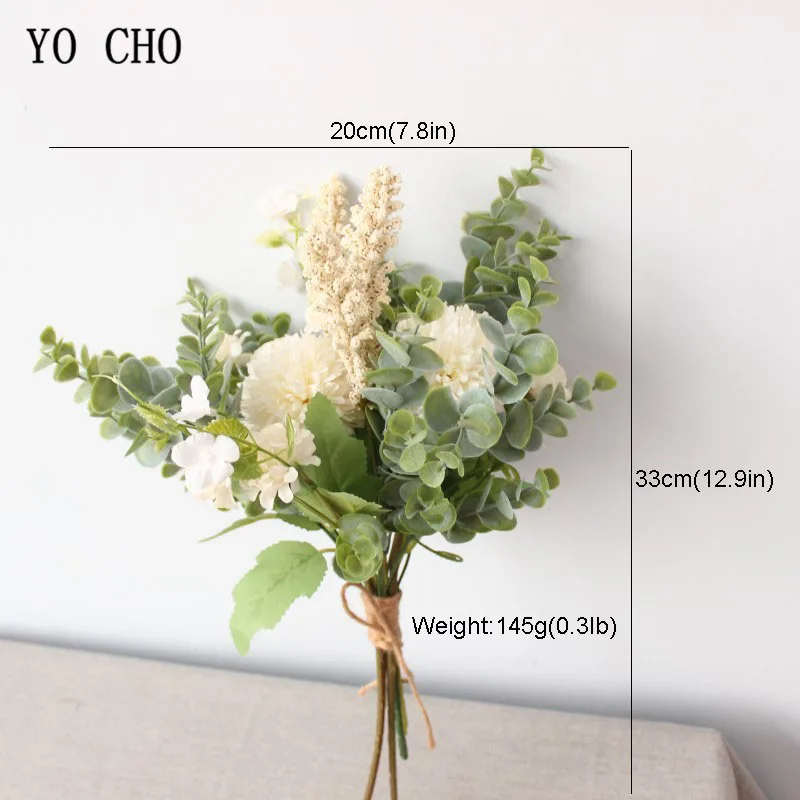 Свадебный букет YO CHO из искусственного шелка цветок краба подружки невесты белый