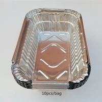 10pcspack aluminum foil grill drip pans for bbq weber grills roasting 700ml bbq aluminum foil grease drip pans kitchen utensils