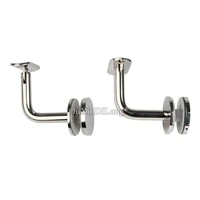 20pcs 60x60mm stair handrail glass mount brackets stainless steel brackets guard banister support glass clamps standoff fg816