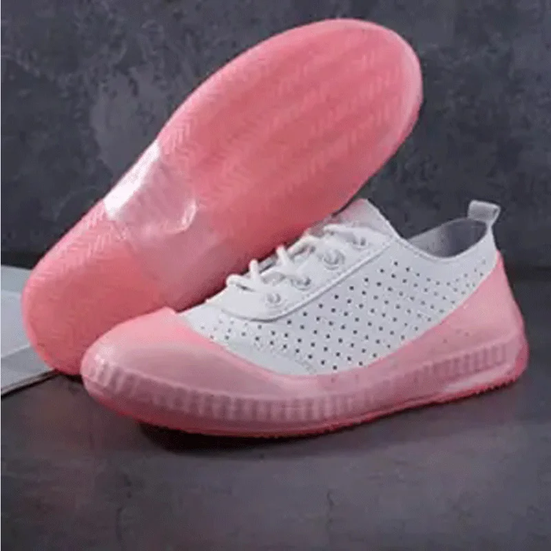 Fashion Slip On Shoes Covers Unisex Women and Men Silicone Galoshes Rain Shoe Footwear Jelly Reusable | Обувь