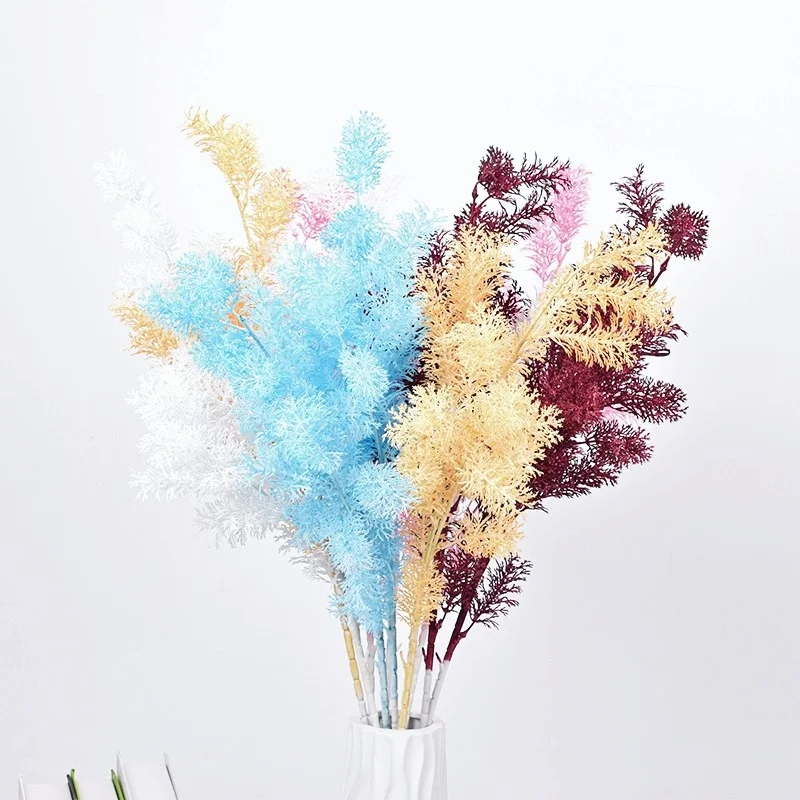 

77cm, Artificial Green Plantsthree-pronged Multi-color Vanilla,wedding Background Decorationhotel LayoutChristmas Party Supplies