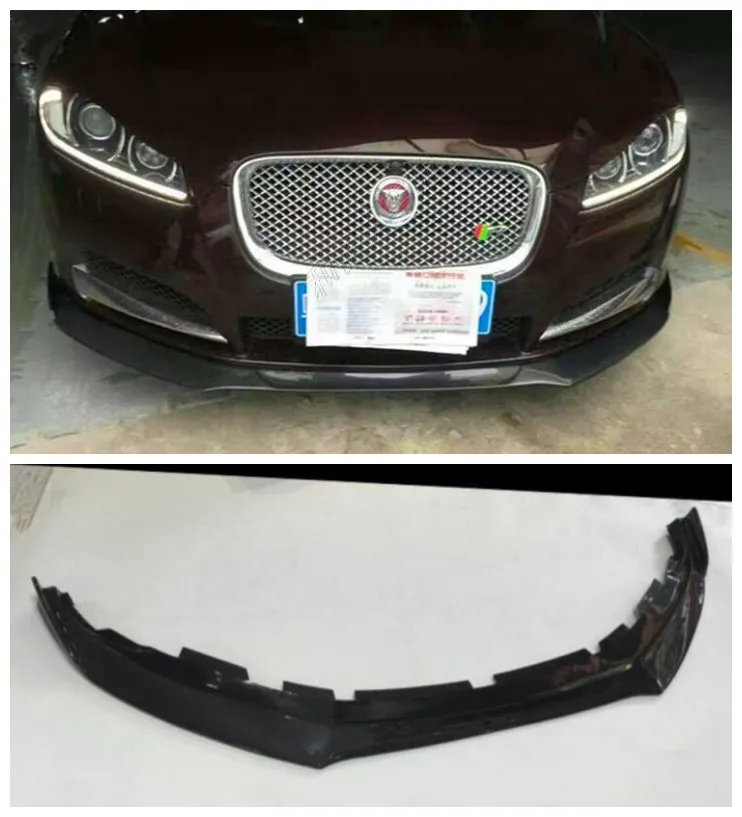 Карбоновое волокно автомобильный бампер передний протектор для губ подходит Jaguar