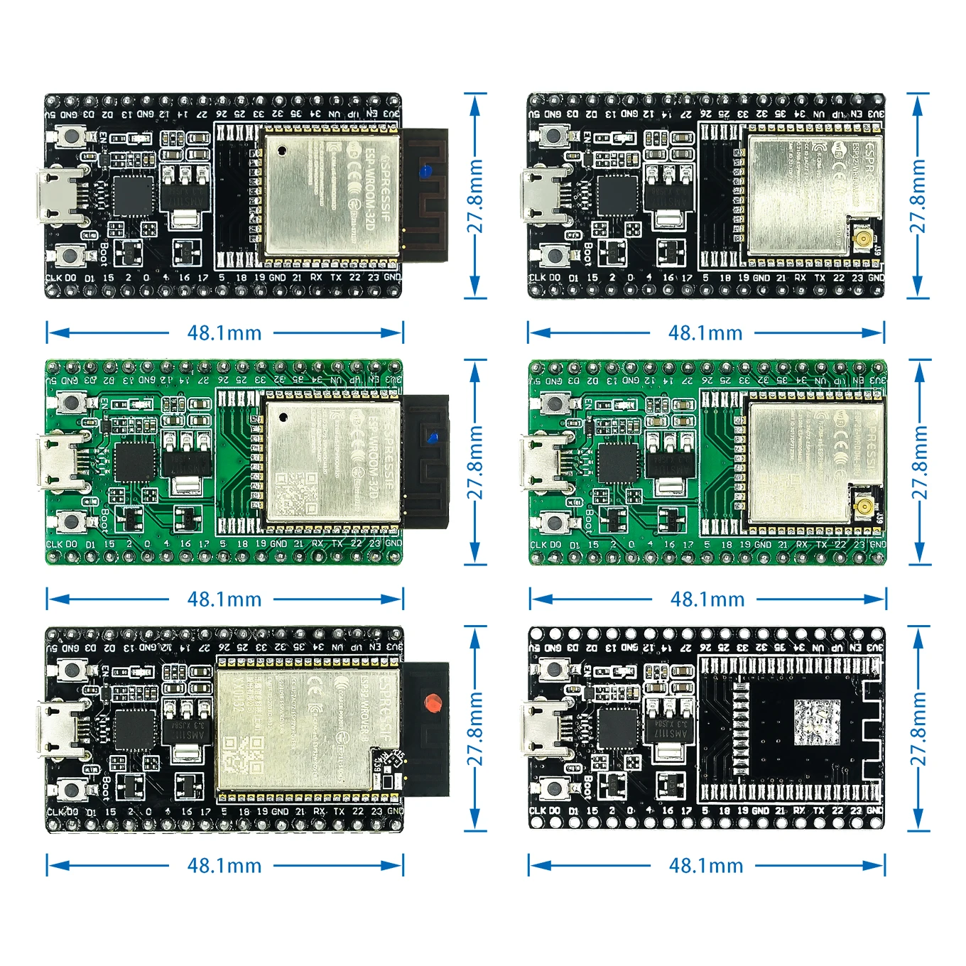 ESP-WROOM-32D ESP-WROOM-32U макетная плата WIFI + Bluetooth IoT ESP32-DevKitC ESP32 | Электронные компоненты и
