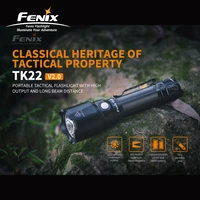 classical heritage fenix tk22 v2 0 1600 lumens portable tactical flashlight with 405 meters beam distance