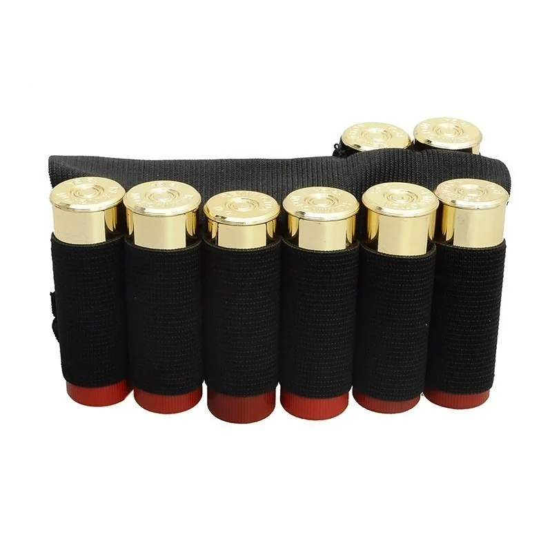 

8 Clips Shotgun Belt Ammunition Holder Punch Ammo Carrier Loop Tactical Hunting Shotgun Cartridge Field Hunting Accessories