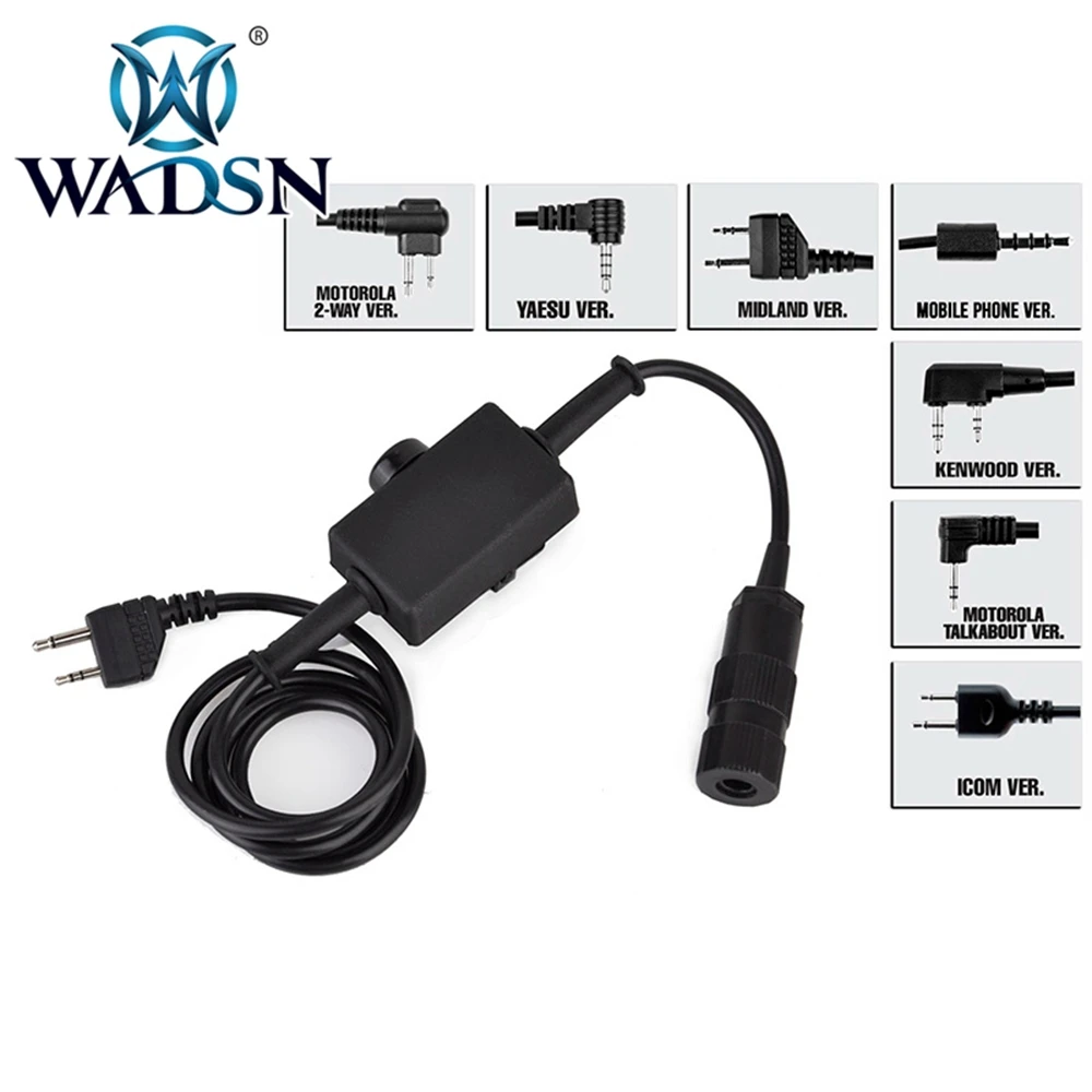 WADSN Тактический Zatlantci сигнальный J PTT talk для Baofeng Радио Midland/Kenwood/Icom/Motorola WZ144