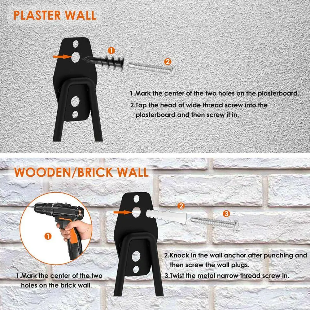 5 крючков настенный стеллаж для хранения оранжевый складской крюк и винтовой