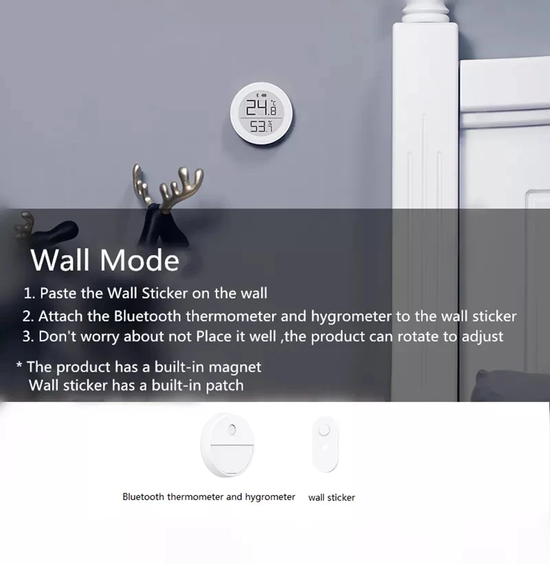 Xiaomi mi jia цифровой Bluetooth термометр и гигрометр электронный чернильный экран 30 дней