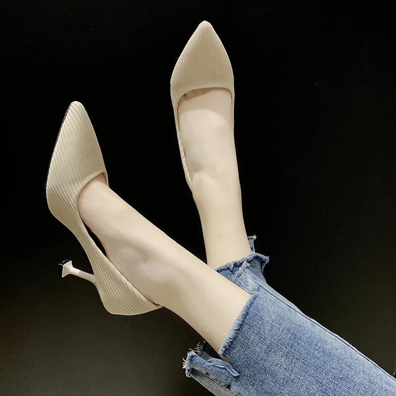 2019 г. Новое поступление базовый высокий каблук (5-8 см) сетчатый (воздушная сетка)