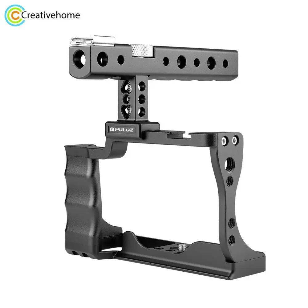 Каркас-Стабилизатор PULUZ с ручкой для видеокамеры Canon EOS M50 (черный) | Электроника