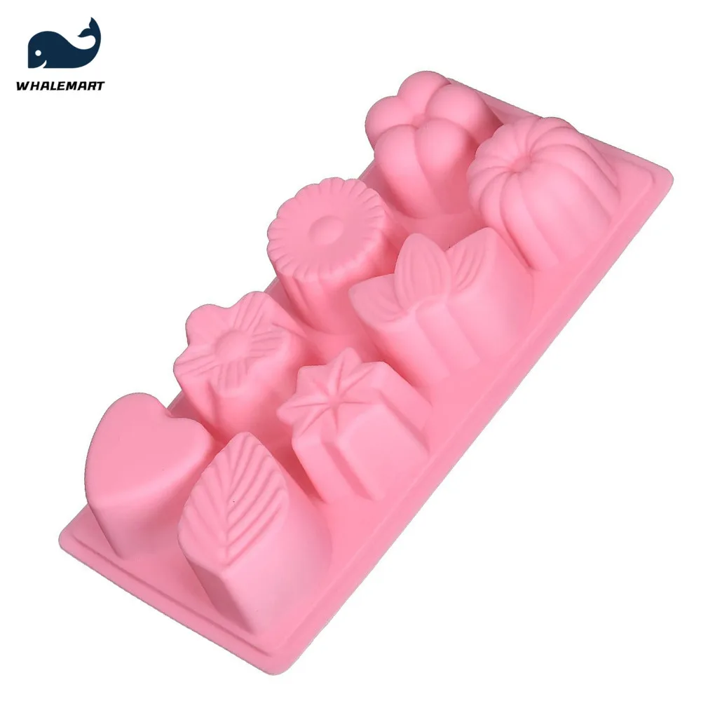 

8 hole flower handmade soap silicone mold DIY different shapes soap making mold supplies candle pudding jelly mold tool gift