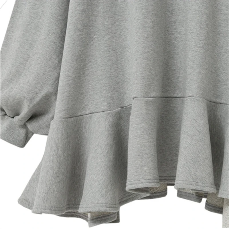 Женское короткое платье с круглым вырезом повседневное свободное однотонное