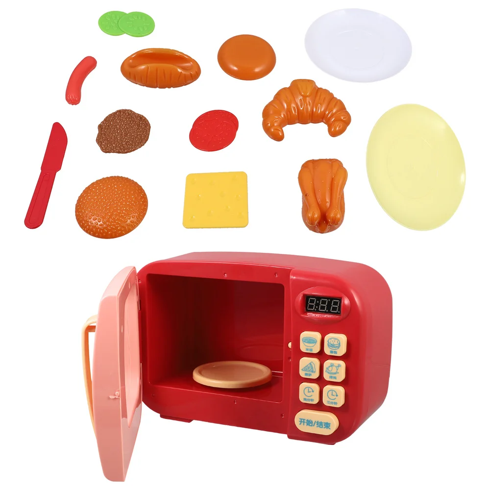 

1 Set/13pcs Microwave Oven Model Role Playing Game Kids Pretend Play