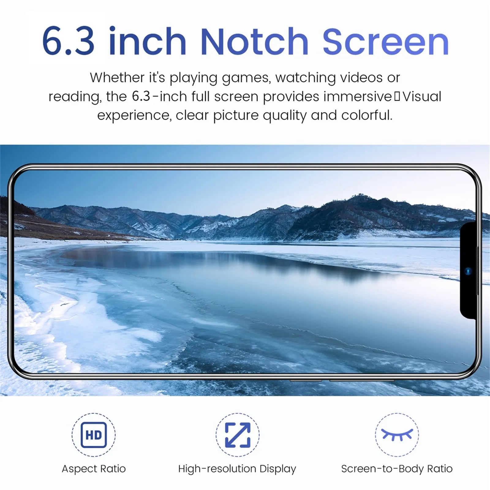 

I13 Pro+1gb+8gb Android 8.1 Smartphone Quad-core 6.3 Inch Mobile Phone Multifunction Fast Internet Smartphones Network Cellphone