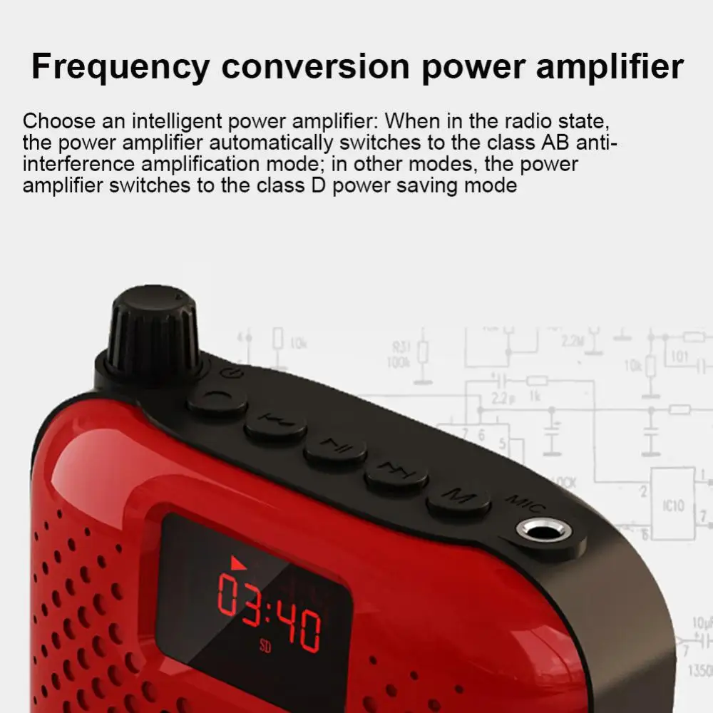 K500 усилитель голоса громкий динамик портативный проводной Bluetooth-динамик для