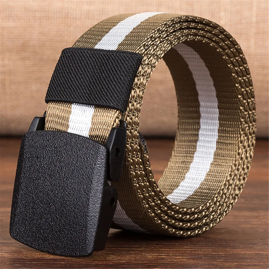 

Diy Men Belt Canvas Belts Long Strap & Alloy Buckle Skull Animal Letter Casual Style Jeans Accessories Metal Buckle White Belt