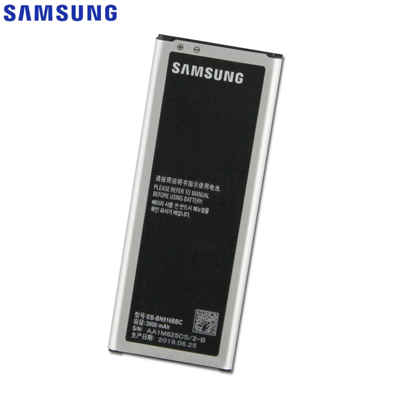 Сменный аккумулятор samsung для Galaxy NOTE4 N9100 N9106W N9108V N9109V NOTE 4 с NFC EB-BN916BBC 3000mAh