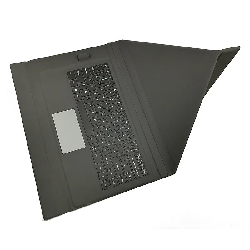 

15.6 Inch Wireless Keyboard Case with Touchpad Portable Leather Tablet Laptop Cover Universal for iPad Samsung Huawei Xiaomi