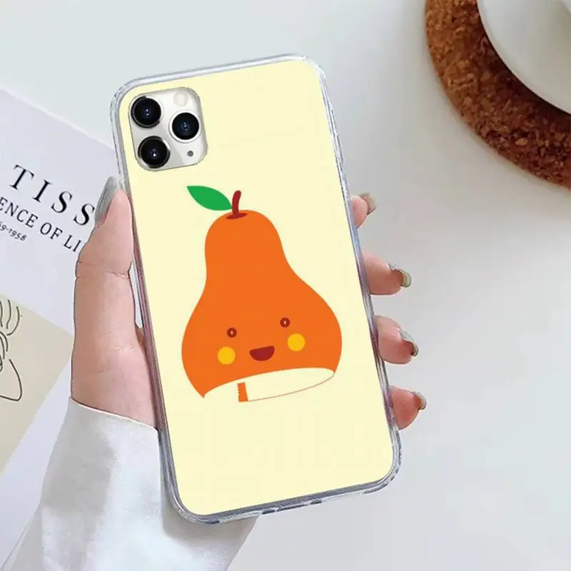 

Slok summer fruit pear shell Phone Case For iphone 12 5 5s 5c se 6 6s 7 8 plus x xs xr 11 pro max
