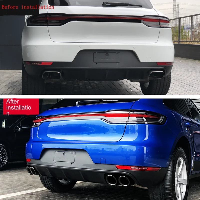 Для Porsche 18 19 Cayenne модифицированный tail throat Macan Palamera 718GTS четыре выхода Спортивная