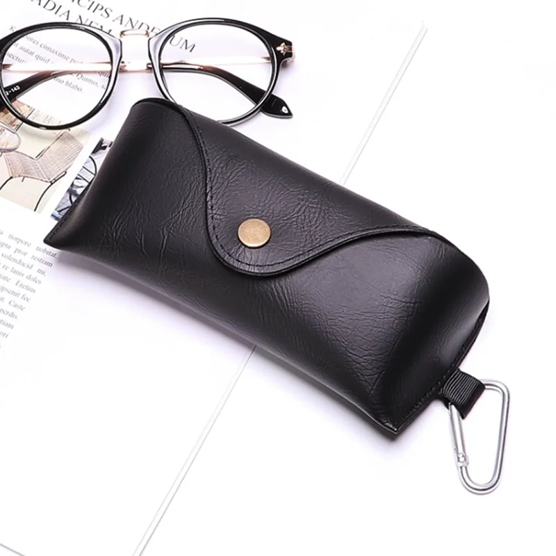 Fashion Eyewear Case PVC Leather Black Glasses Sunglasses Box Portable Pouch Accessoires | Аксессуары для одежды