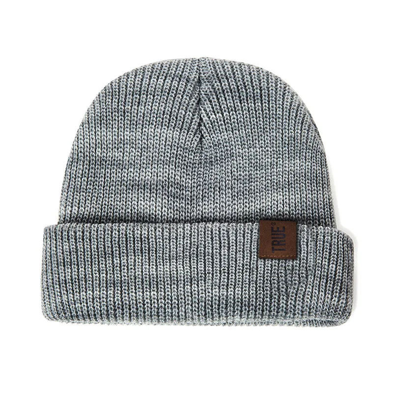 RUINPOP 9 Colors Letter True Casual Men Beanies Hat Women Fashion Knitted Winter Beanie Solid Hip-hop Skullies Unisex |