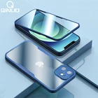 Противоударный чехол с полной защитой 360 градусов для iPhone 11, 12 Pro Max, XS, 7, 8 Plus, XR, X, роскошная задняя крышка + защита для переднего экрана, не стекло
