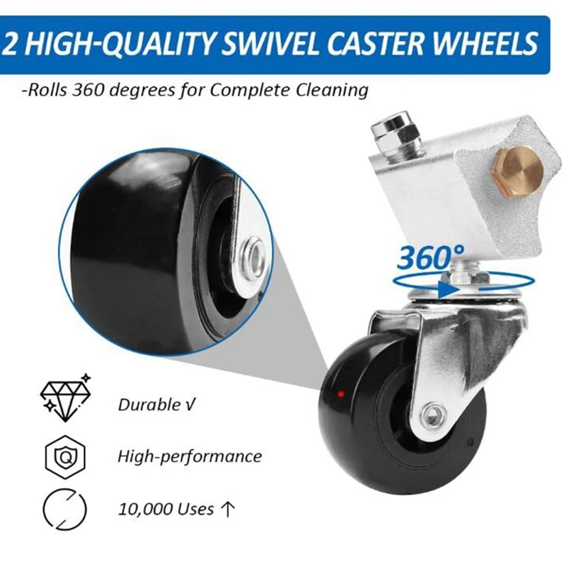 

High Pressure Washer Undercarriage Cleaner 7 Nozzle Road Cleaning Tool, 4000 PSI Road Cleaning Machine