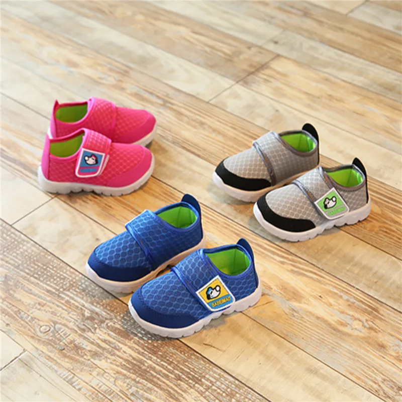 Summer Kids Shoes Breathable Mesh Sneakers Boys Outdoor Flats Casual Girls Children Walking Footwear tenis infantil |