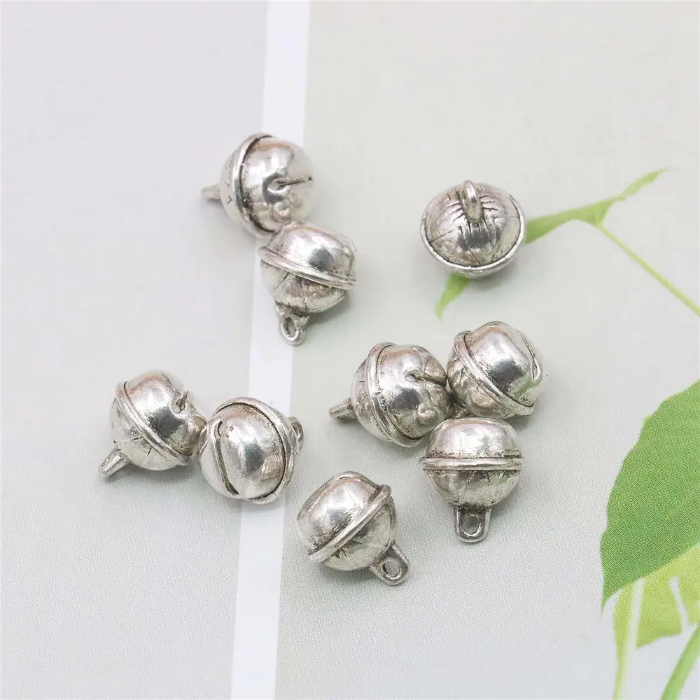 10 шт сплав колокол подвеска фурнитура Аксессуары для фурнитуры Серебряная