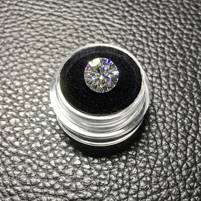 

Loose Moissanite 1.5 carat 7.5mm EF color gem stone excellent Brilliant cut Moissanite clarity VVS1 round shape