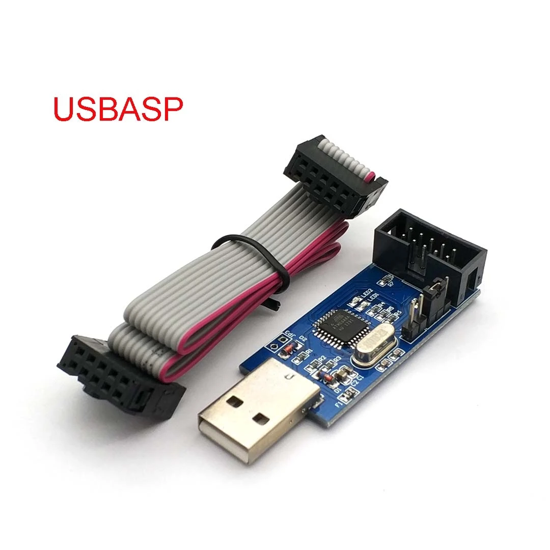 USBASP USBISP AVR программатор USB ISP ASP ATMEGA8 ATMEGA128 с поддержкой Win7 64K|Запасные части| |