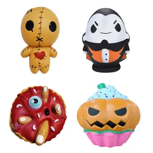 Новинка Kawaii Squishy милый креативный Хэллоуин серия Squishies медленно Восстанавливающий форму крем ароматизированный Сжимаемый фиджет игрушки декор