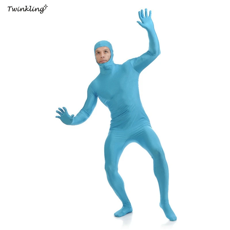 Боди с открытым лицом зентай костюм на Хэллоуин для детей взрослых спандекс