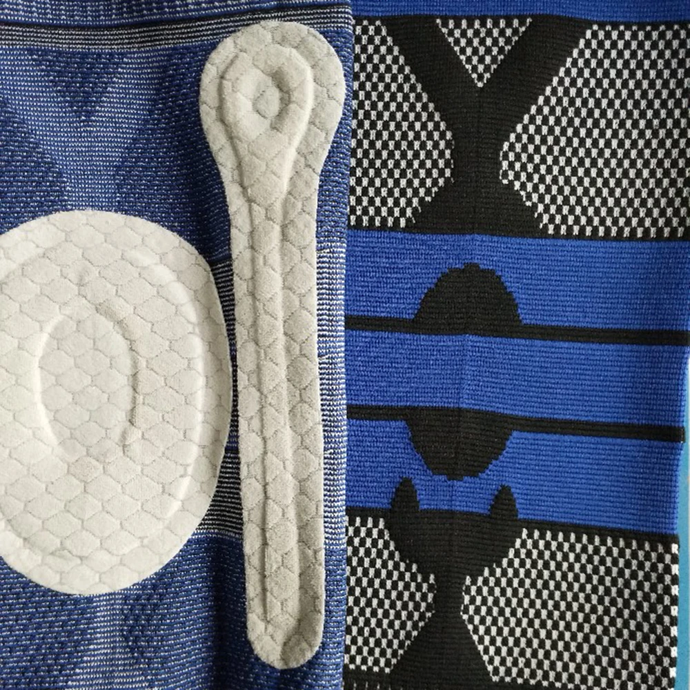 Фиксатор коленного сустава силиконовый пружинный наколенник для баскетбола