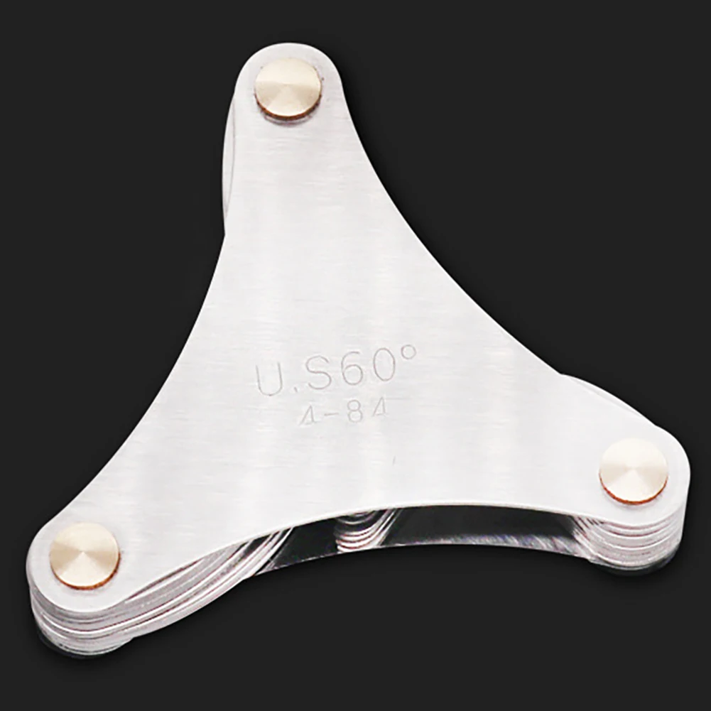 

Blade Screw Thread Tooth 52/58pcs Stainless Steel Cutting Steel Gauge Measuring Tool Screw Thread Gauge