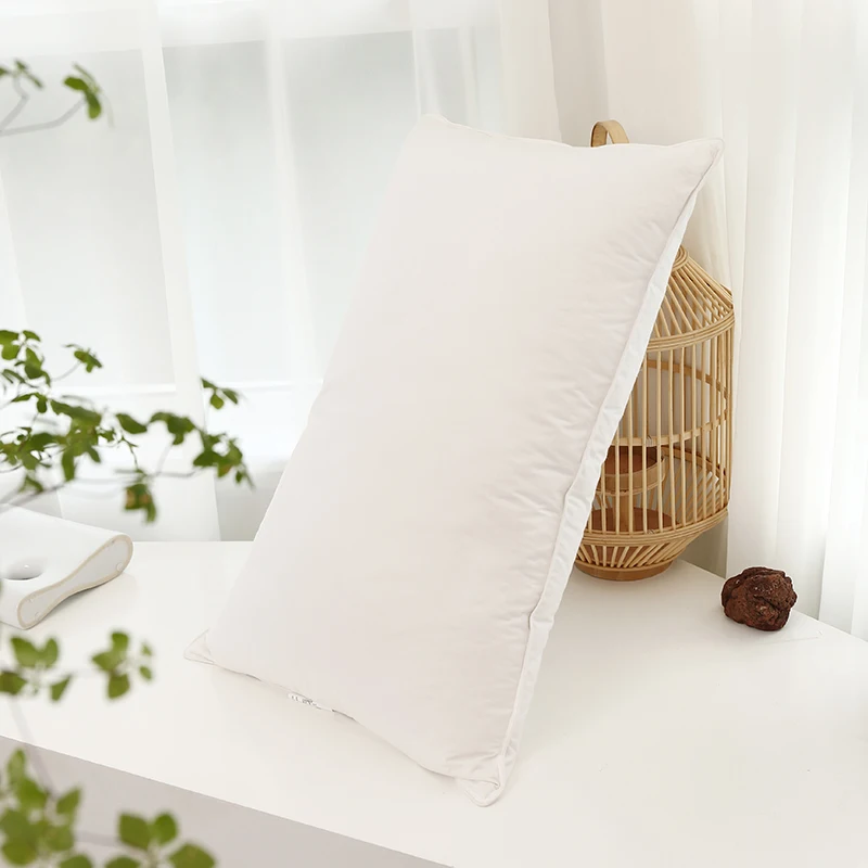 

48*74cm Brand 3D Bread White Duck / Goose Down Feather Pillows for Sleeping Bed Pillows Home Textiles