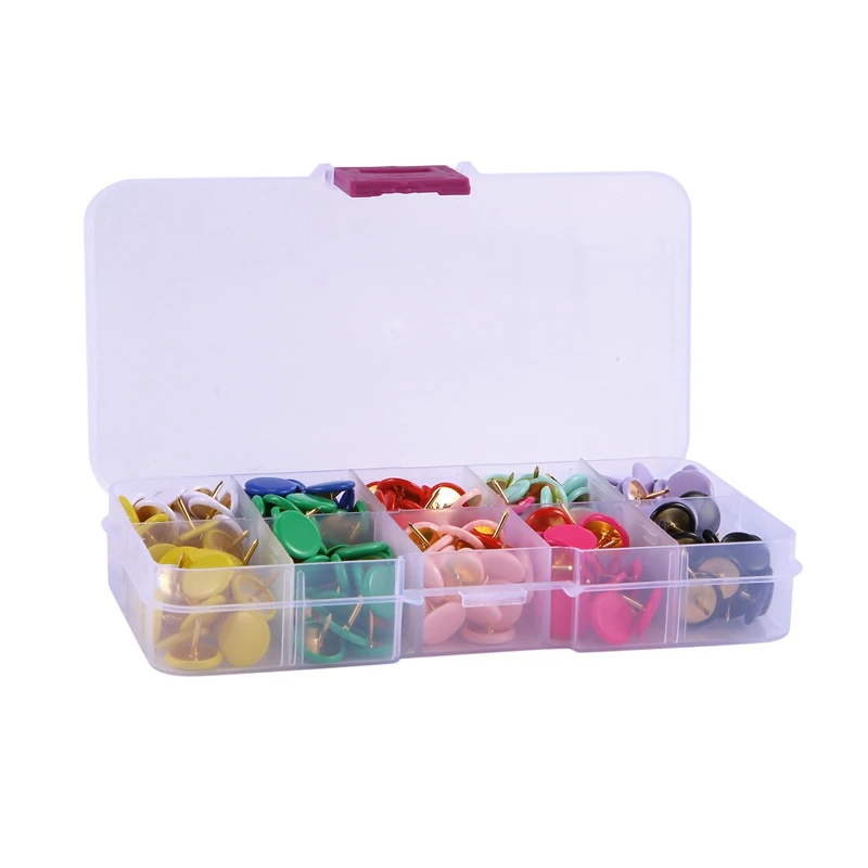 

300 шт., круглые пластиковые булавки для рисования